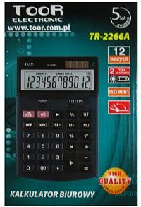 Kalkulator Toor Electronic Kalkulator TR-2266A WIKR-977404 (5903364216801) biroja tehnikas aksesuāri