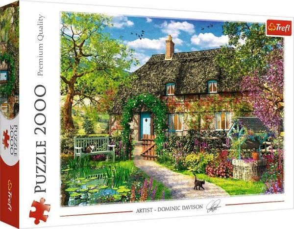 Trefl Puzzle 2000 elementow - Wiejska chatka GXP-788143 (5900511271225) puzle, puzzle