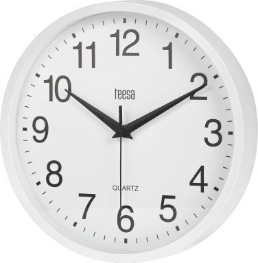 Teesa Zegar scienny 25 cm bialy TSA0037 (5901890081818) radio, radiopulksteņi