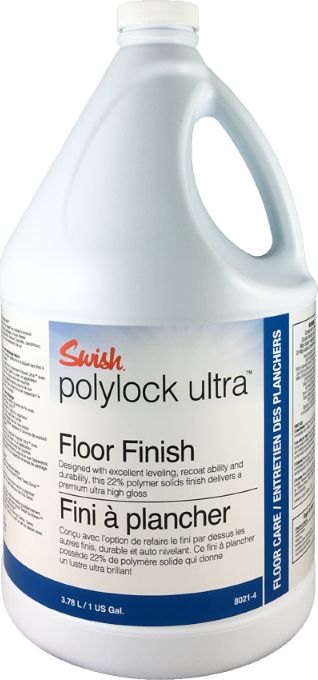 Swish Swish Poly Lock Ultra Floor Finish - Polimerowa powloka zabezpieczajaca o wysokim polysku - 3,78 l POLY LOCK ULTRA/3,78 (624237802147) Sadzīves ķīmija