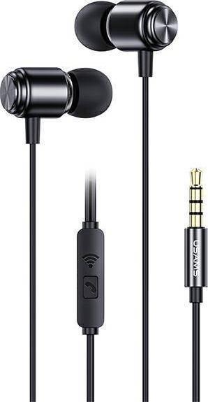 USAMS Słuchawki stereo EP-44 jack 3.5mm czarny|black HSEP4401 (US-SJ548) austiņas