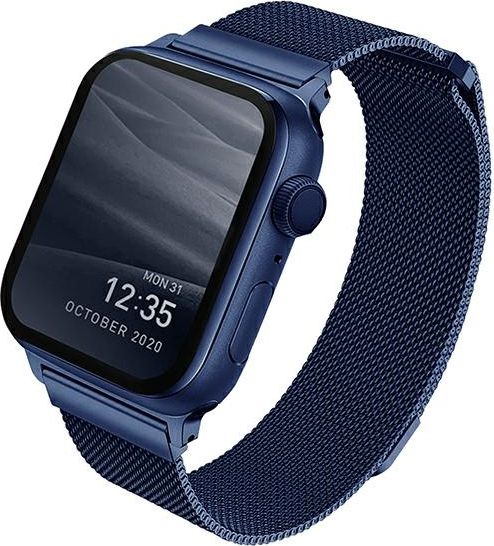 Uniq Etui Valencia Apple Watch Series 4/5/6/SE 40mm niebieskie UNIQ361BLU (8886463675755)