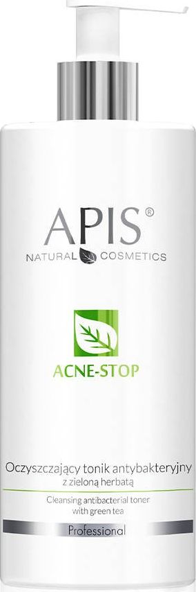 Apis Oczyszczajacy tonik antybakteryjny z zielona herbata Acne-stop 300 ml 391-uniw (5901810004477) kosmētikas noņēmējs