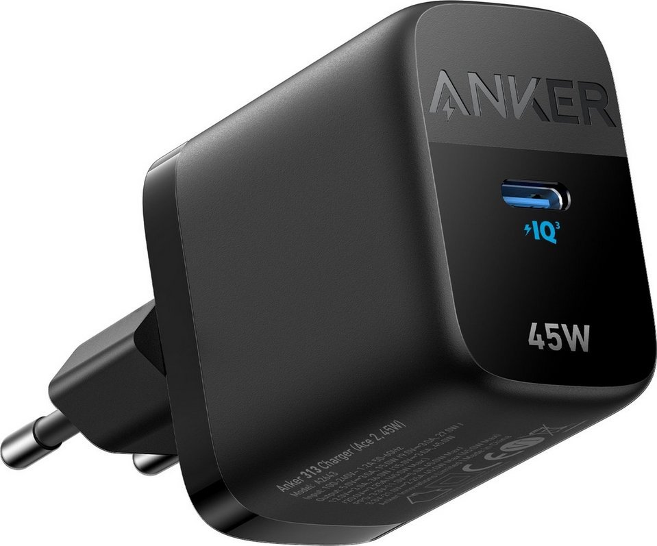 Anker 313 45W Black USB-C Charger iekārtas lādētājs