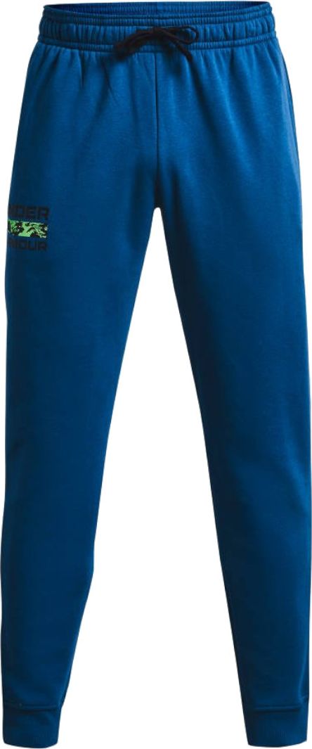 Under Armour Under Armour Rival Fleece Signature Joggers 1366366-432 Niebieskie M