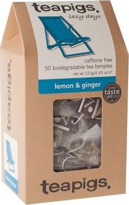 Teapigs teapigs Lemon Ginger 50 piramidek CD/4020 (5060136753084) piederumi kafijas automātiem