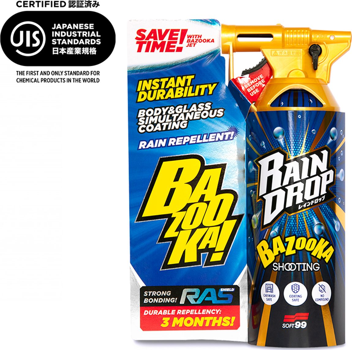 Soft99 SOFT99 Rain Drop Bazooka Powloka w sprayu 300ml uniwersalny 7954-uniw (4975759105268) auto kopšanai