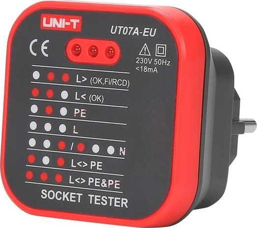 Uni-T Wskaznik sieci 230 V AC Uni-T UT07A-EU MIE0270 (6935750507261)