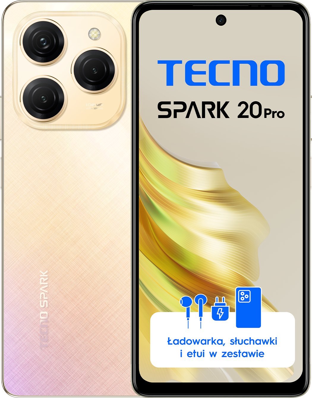 TECNO SPARK 20 Pro 8/256GB Sunset Blush Mobilais Telefons