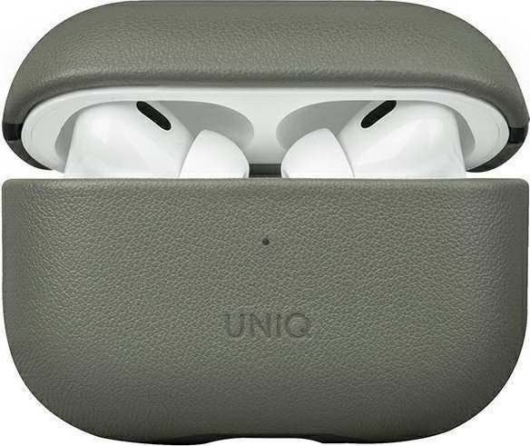 Uniq Etui UNIQ Terra Apple AirPods Pro 2 Genuine Leather zielony/lichen green UNIQ870 (8886463683859)
