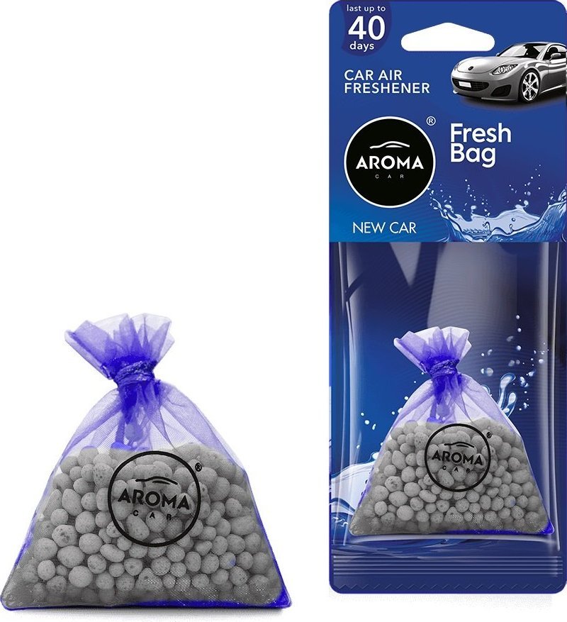 AROMA CAR Odswiezacz powietrza aroma car fresh bag new car - new - ceramic AMI-A10075 (5904224100759)