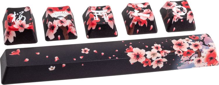 Traitors Sakura Kuro, Keycap Set, PBT 5-side Dye-Sub peles paliknis