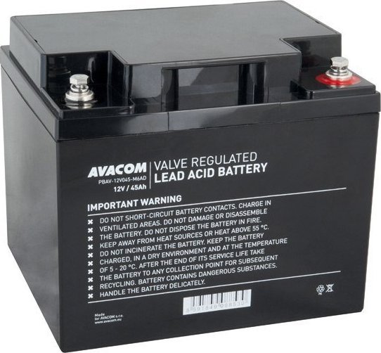 Avacom Avacom baterie DeepCycle, 12V, 45Ah, PBAV-12V045-M6AD PBAV-12V045-M6AD (8591849088530)