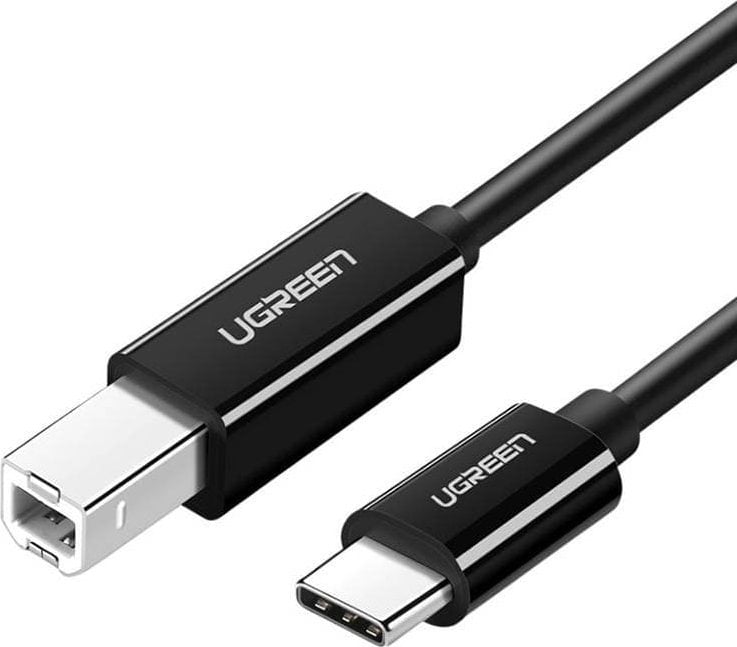 Kabel USB Ugreen USB-B - USB-C 1 m Czarny (80811) 80811 (6957303888115) USB kabelis