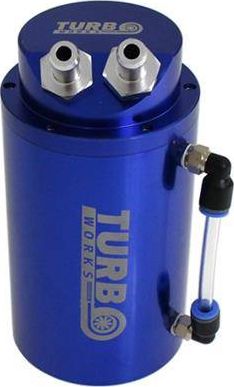 TurboWorks Oil catch tank 0.7L 10mm TurboWorks Blue auto kopšanai