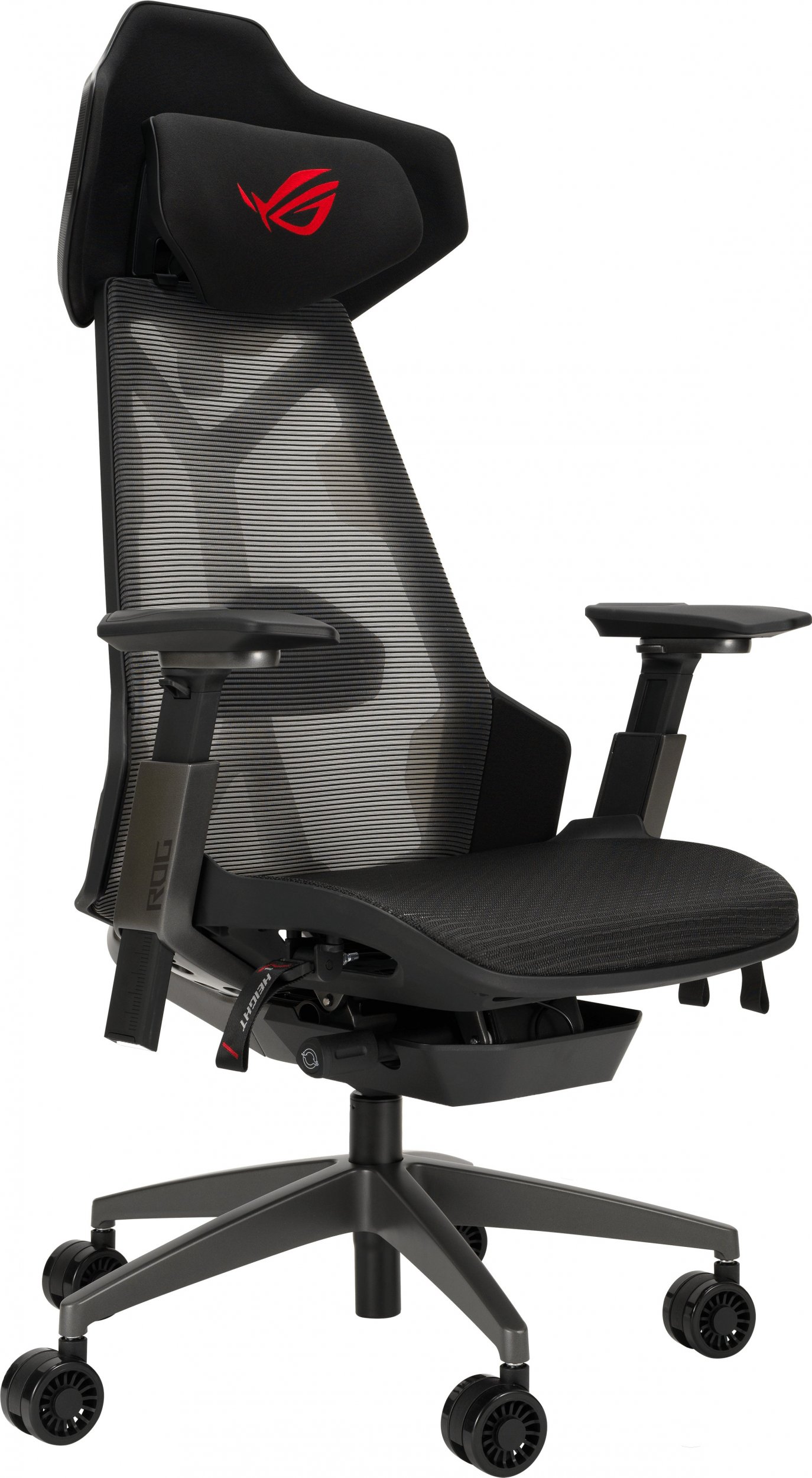 Gaming chair ROG Destrier Ergo black datorkrēsls, spēļukrēsls