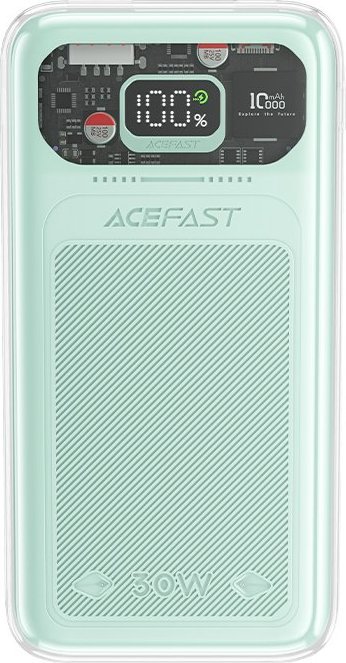 Powerbank Acefast M1 Sparkling Series, 10000mAh, 30W (gray) Powerbank, mobilā uzlādes iekārta