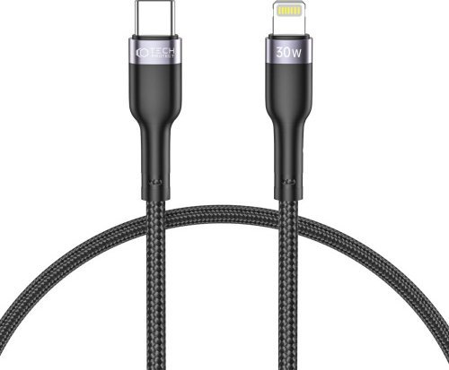 Kabel USB Tech-Protect USB-C - Lightning 0.25 m Czarny (THP1597) THP1597 (9490713928912) USB kabelis