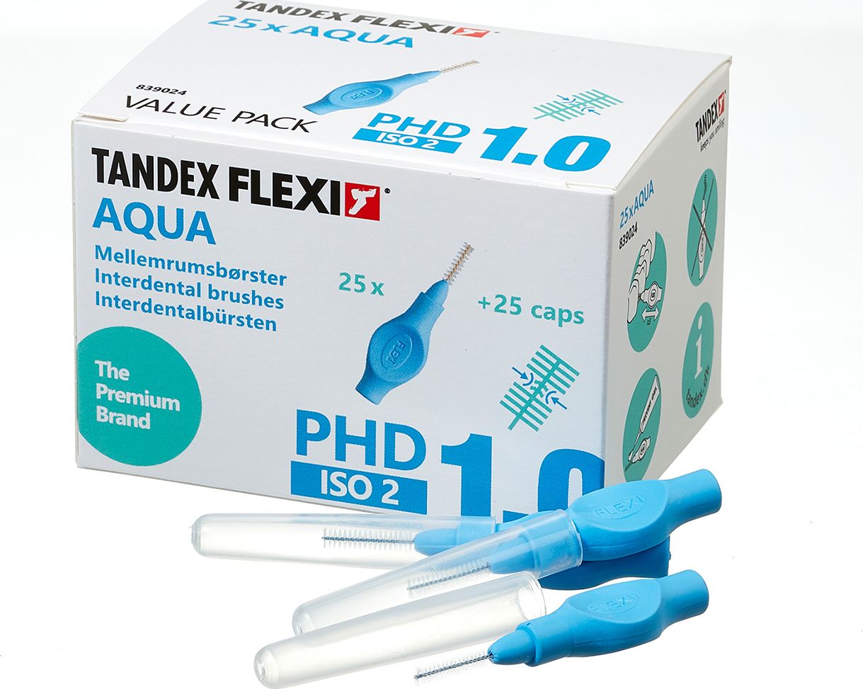 Tandex Tandex (25 szt.) szczoteczek Flexi Extra Fine Aqua (niebieski)) 839024 (5902205591152) mutes higiēnai