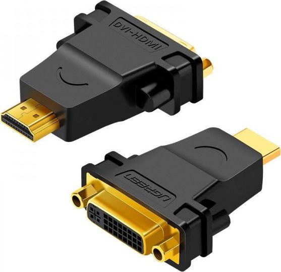 Adapter AV Ugreen HDMI - DVI-I czarny (UGR306BLK) UGR306BLK (6957303821235)