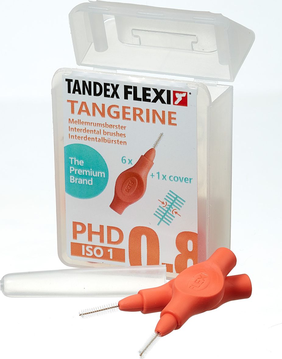 Tandex Tandex (6 szt.) szczoteczek Flexi UltraFine Tangarine (pomaranczowy) 5703459002209 (5703459002209) mutes higiēnai