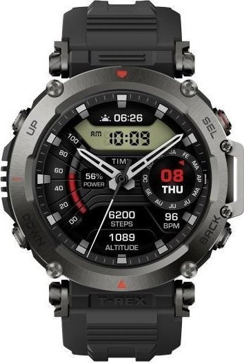 Smartwatch Amazfit T-Rex Ultra Czarny  (W2142EU1N) W2142EU1N (6972596103943) Viedais pulkstenis, smartwatch