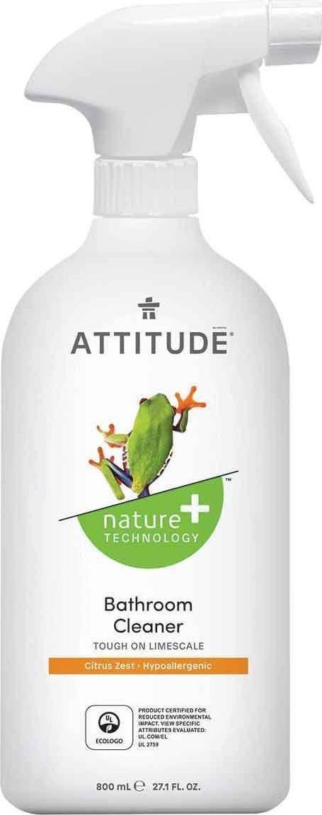 Attitude Attitude, Plyn do czyszczenia lazienki Skorka Cytrynowa (Citrus Zest), 800 ml ATT04807 (626232404807) Sadzīves ķīmija