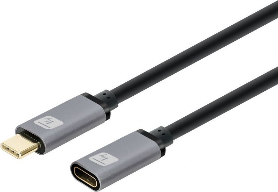 Kabel USB Techly USB-C - USB-C 1 m Czarny (ICOC MUSB322-CMF-010) ICOC MUSB322-CMF-010 (8059018364361) USB kabelis