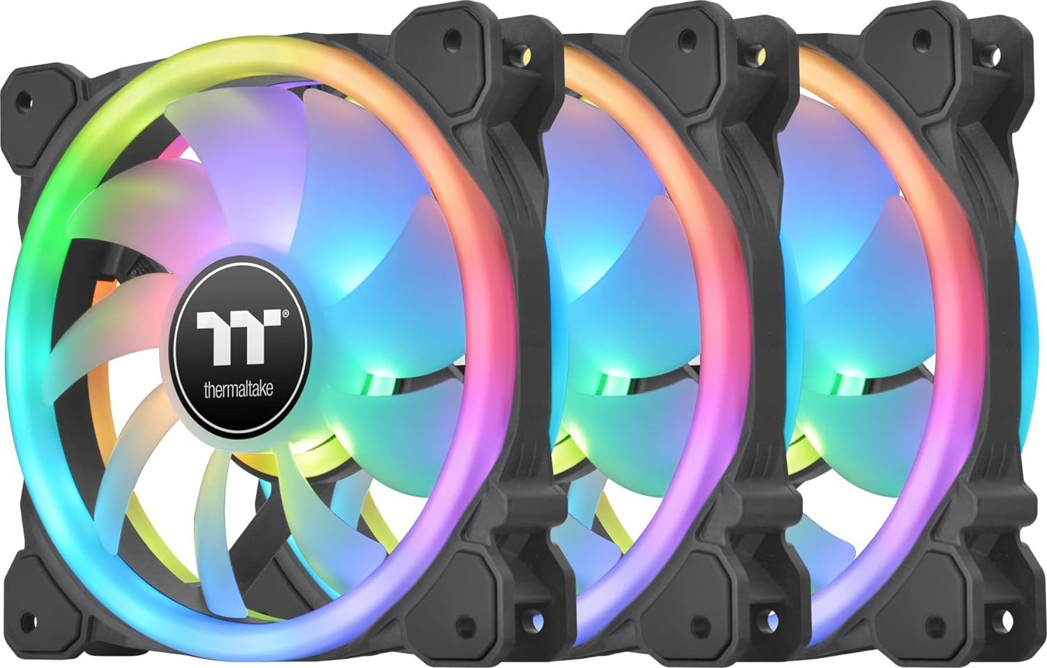 Thermaltake Swafan 14 RGB Fan, TT Premium 3 pack, 140 mm, exchangeable fan blades ventilators