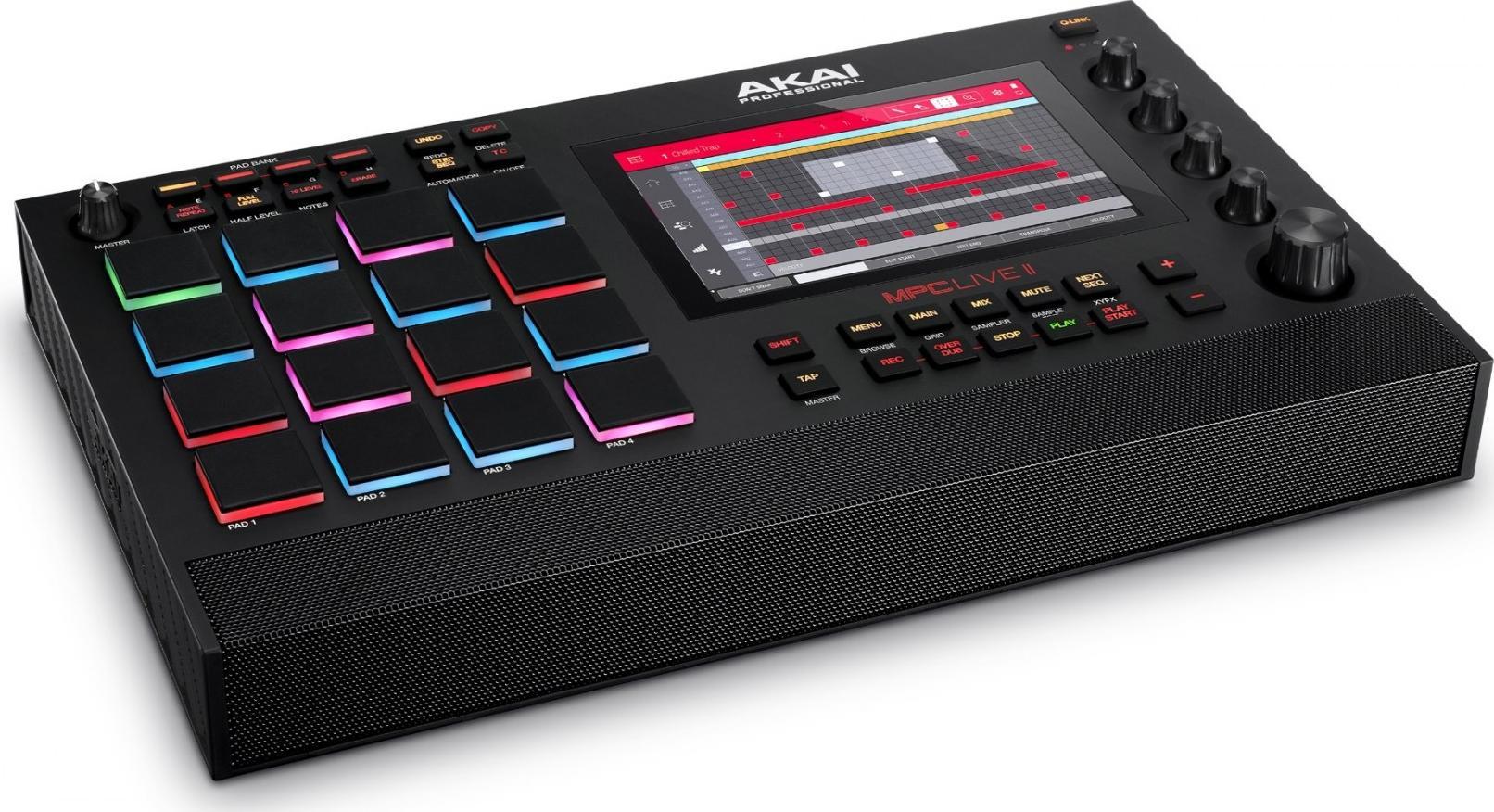 AKAI MPC Live II Standalone music production station Sampler MIDI USB Black klaviatūra