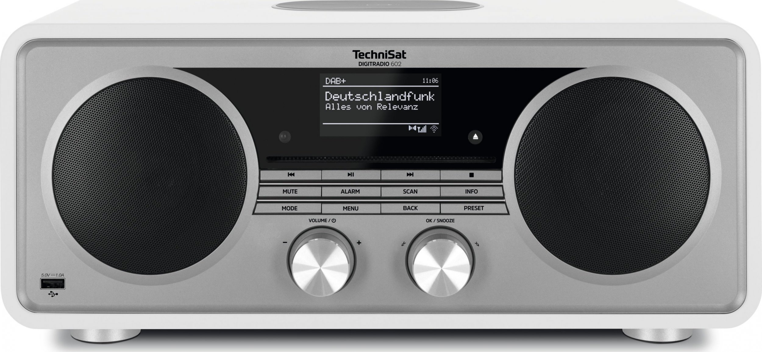 Technisat DigitRadio 602 white/silver radio, radiopulksteņi