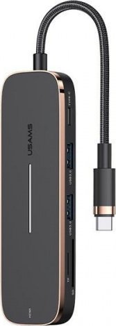 Stacja/replikator Usams USB-C (SJ575HUB01) dock stacijas HDD adapteri