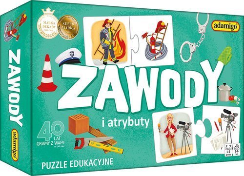 Adamigo Puzzle Zawody i atrybuty 507619 (5902410007769) puzle, puzzle