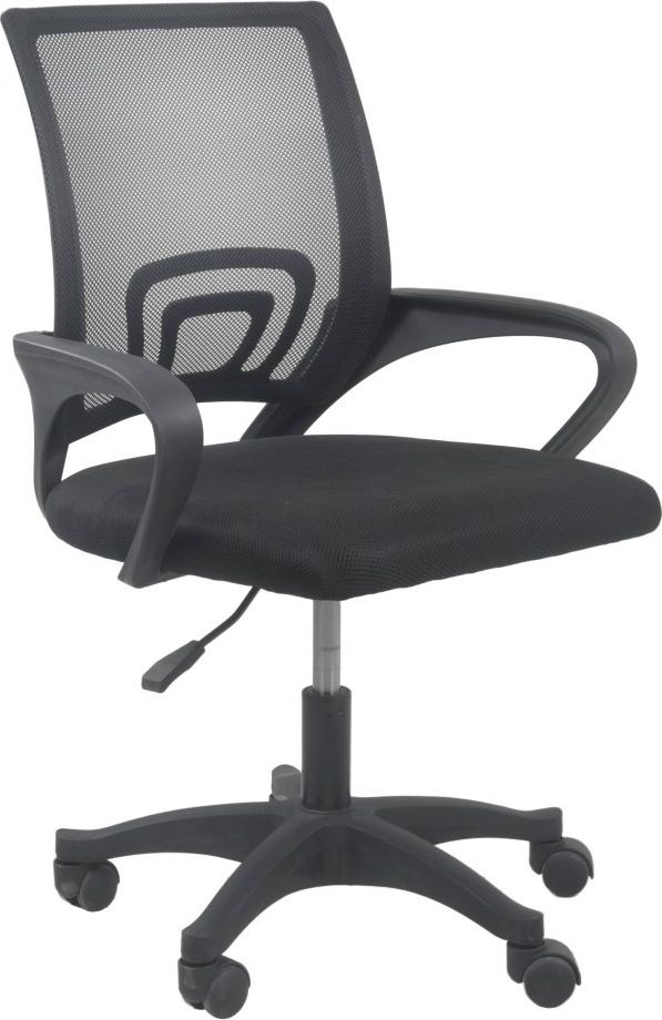 Topeshop FOTEL MORIS CZERN office/computer chair Padded seat Mesh backrest datorkrēsls, spēļukrēsls