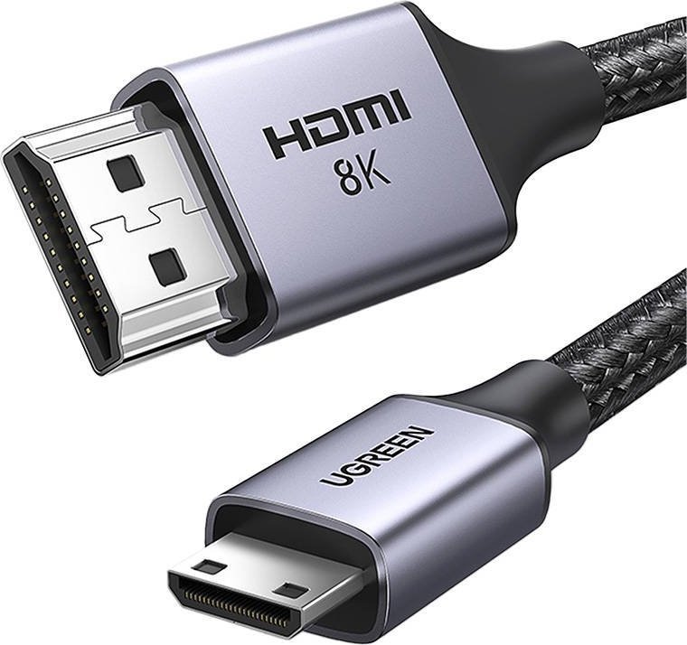 Ugreen HDMI Mini - HDMI Cable 1m Black (15514) kabelis video, audio