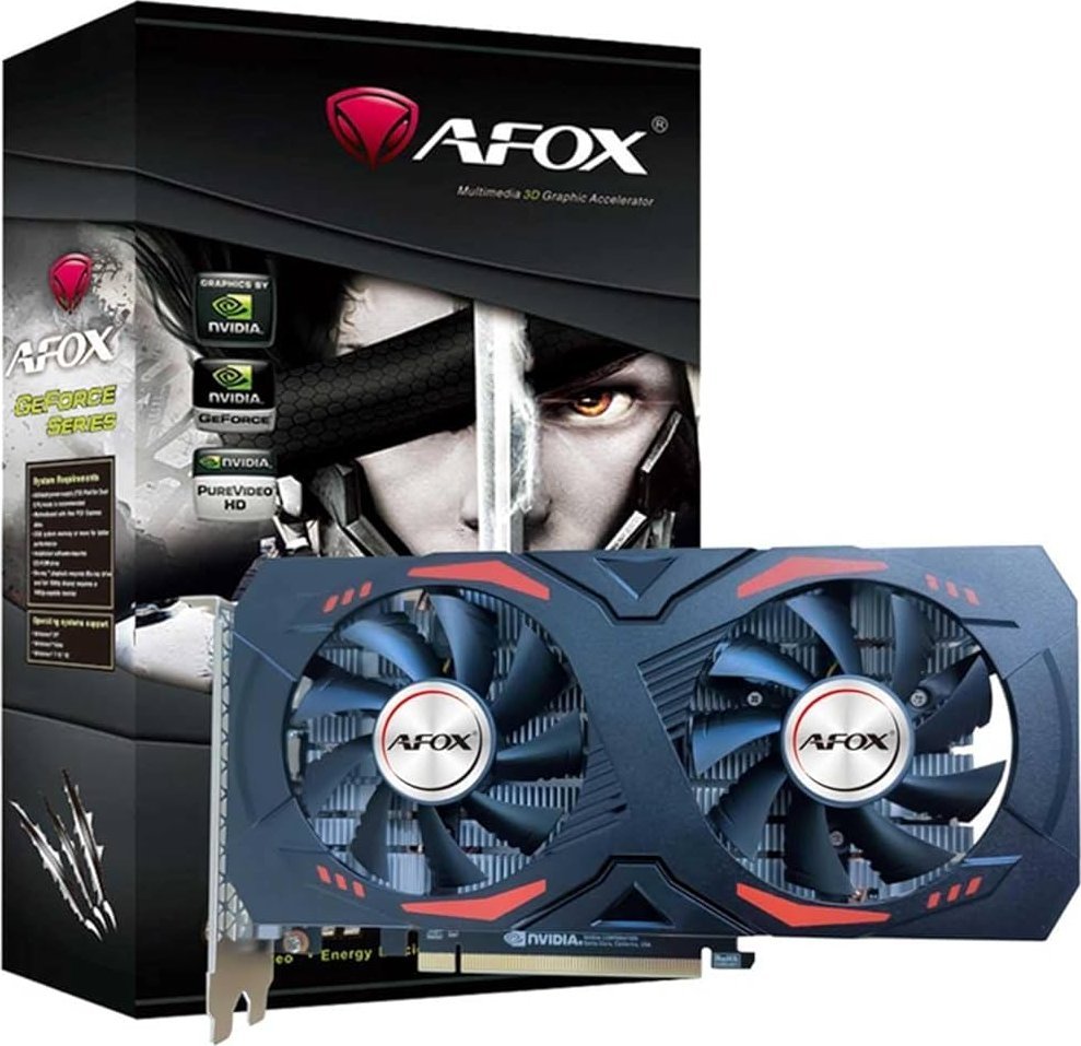 AFOX Geforce GTX1660Ti 6GB GDDR6 DP DVI HDMI ATX Dual Fan AF1660TI-6144D6H4 video karte