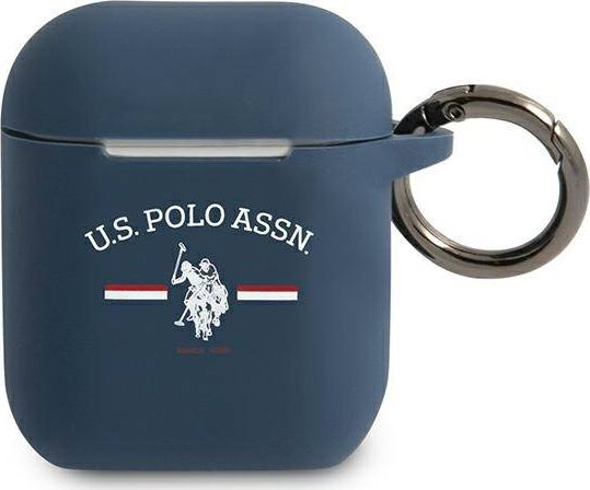 U.S. Polo Assn Etui ochronne USACA2SFGV do AirPods 1/2 granatowe 3666339009496 (3666339009496)