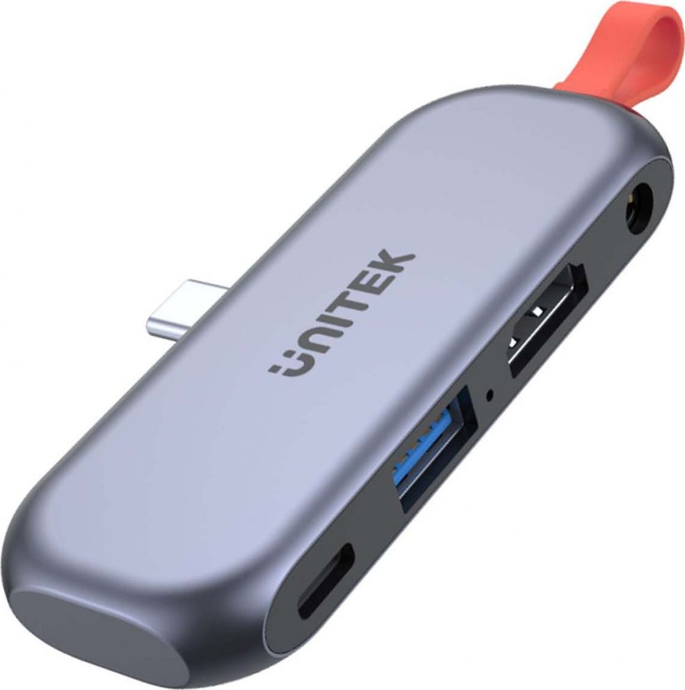 UNITEK HUB USB-C HDMI 2.0,MINIJACK,PD 100W,10 GBPS USB centrmezgli