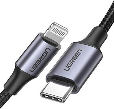 Kabel USB Ugreen USB-C - Lightning 2 m Szary (60761) 60761 (6957303867615) USB kabelis