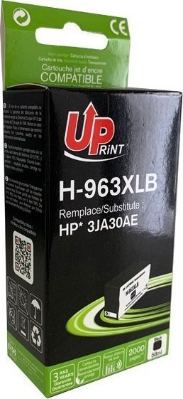 Tusz UPrint UPrint kompatybilny ink / tusz z 3JA30AE, HP 963XL, black, 2000s, 48ml, dla HP Officejet Pro 9012, 9014, 9015, 9016, 9019/P H-96 kārtridžs