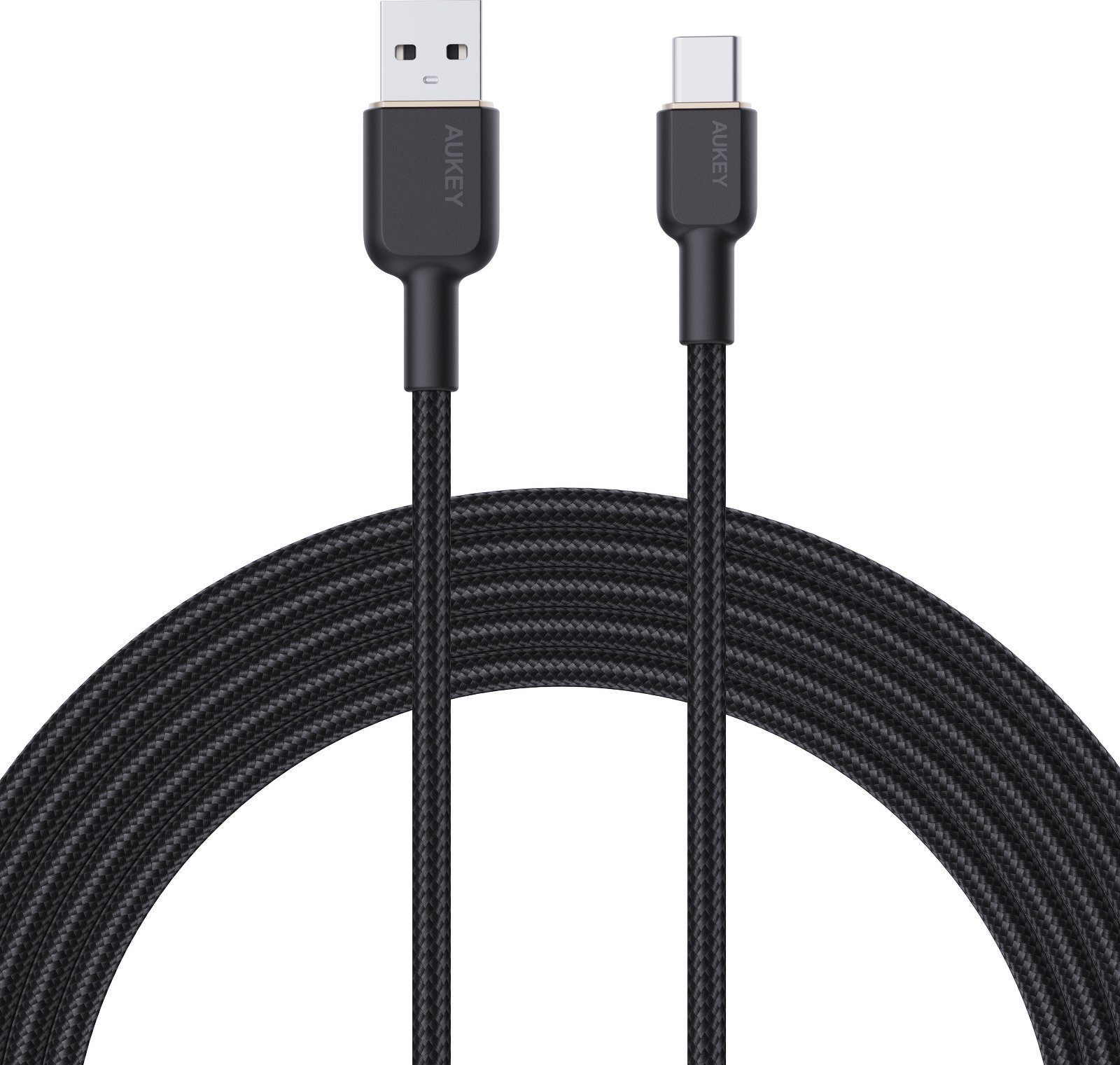 Kabel USB Aukey USB-A - USB-C 1.8 m Czarny (CB-NAC2 BK) USB kabelis