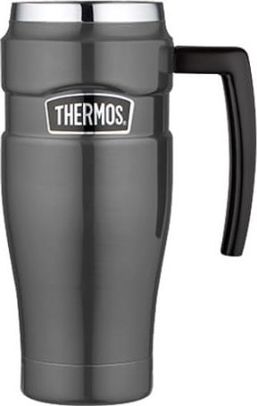 Thermos Wodoszczelny termokubek z uchwytem Thermos 0,47l - metaliczny szary TH-160035 (170011) (5010576600356) termoss