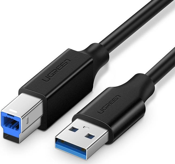 Kabel USB Ugreen USB-B - USB-A 1 m Czarny (UGR1156BLK) UGR1156BLK (6957303837533) USB kabelis