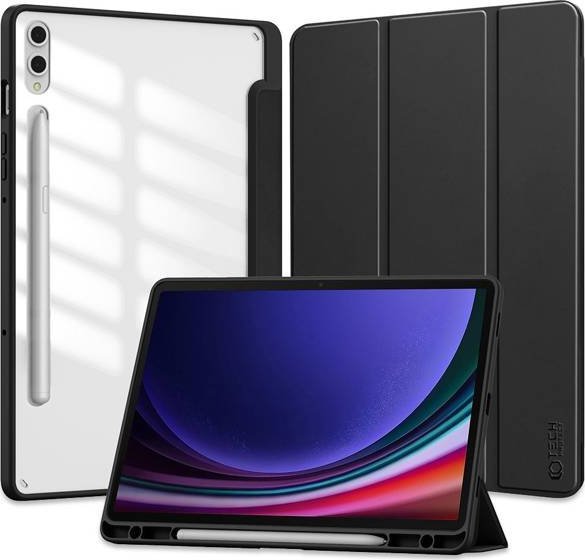 Etui na tablet Tech-Protect Etui Tech-protect SC Pen Hybrid Samsung Galaxy Tab S9+ Plus Black THP2190 (9319456604122) planšetdatora soma