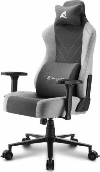 Sharkoon SKILLER SGS30 Fabric, gaming chair (black/grey) datorkrēsls, spēļukrēsls