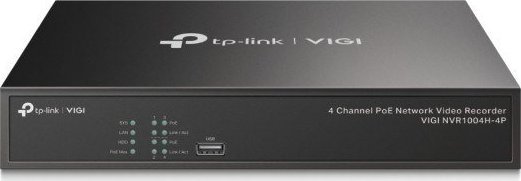 TP-Link VIGI 4 Channel PoE+ Network Video Recorder drošības sistēma