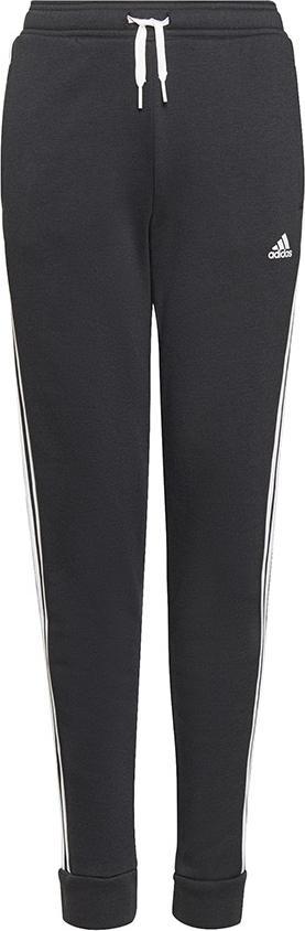 Adidas Spodnie adidas Girls Essentials 3 Stripes Fleece Pant GS2199 GS2199 czarny 140 cm GS2199 (4064054634006)