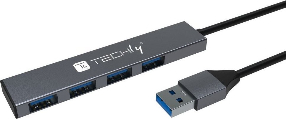 TECHLY USB-A 3.2 Hub with 4 USB-A Ports USB centrmezgli