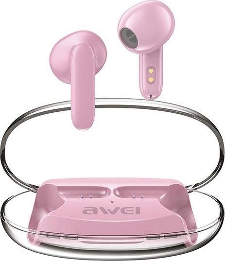 Bluetooth Headphones 5.3 T85 ENC TWS pink austiņas