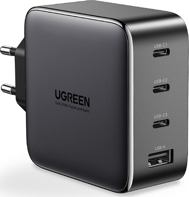 UGREEN USB-A+3xUSB-C 100W GaN CD226 Tech Fast Wall Charger EU Black